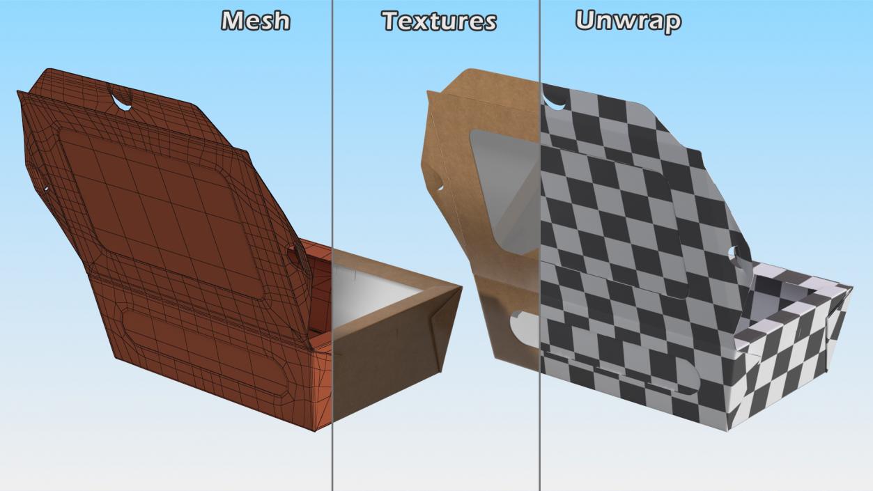 3D Fast Food Containers Collection 4 model