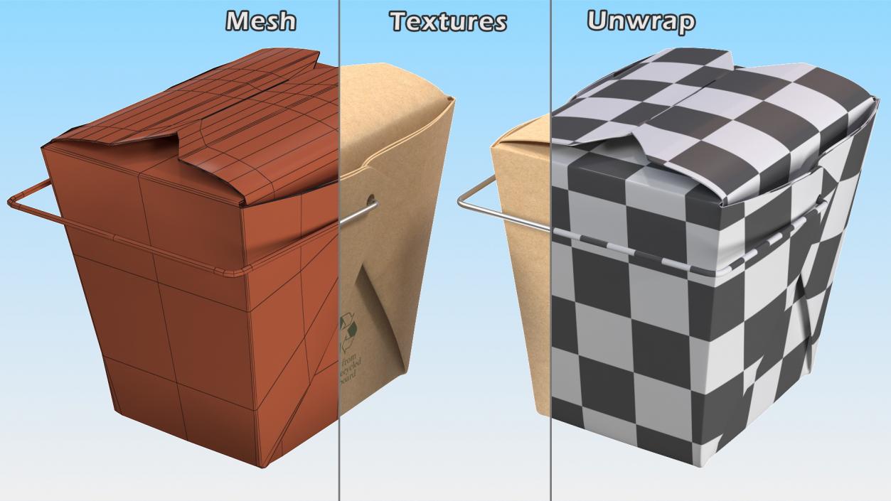 3D Fast Food Containers Collection 4 model