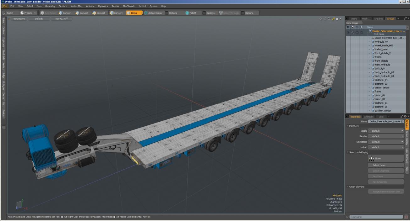 3D Drake Steerable Low Loader