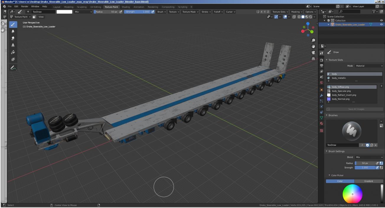 3D Drake Steerable Low Loader