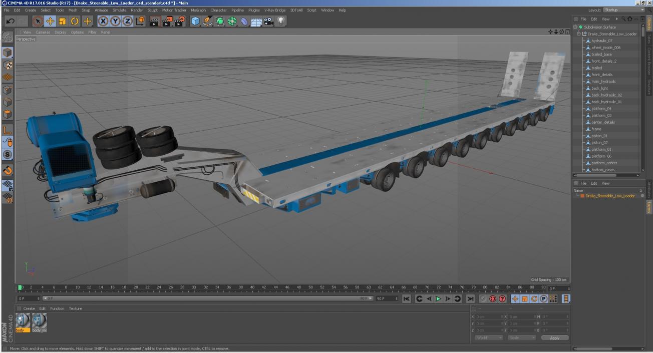 3D Drake Steerable Low Loader