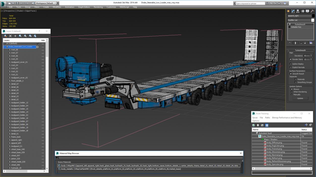 3D Drake Steerable Low Loader