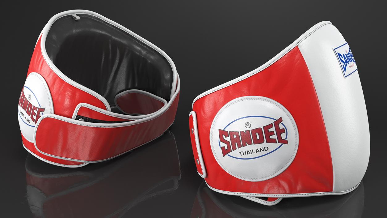 3D Sandee Velcro Belly Pad Maneken White Red