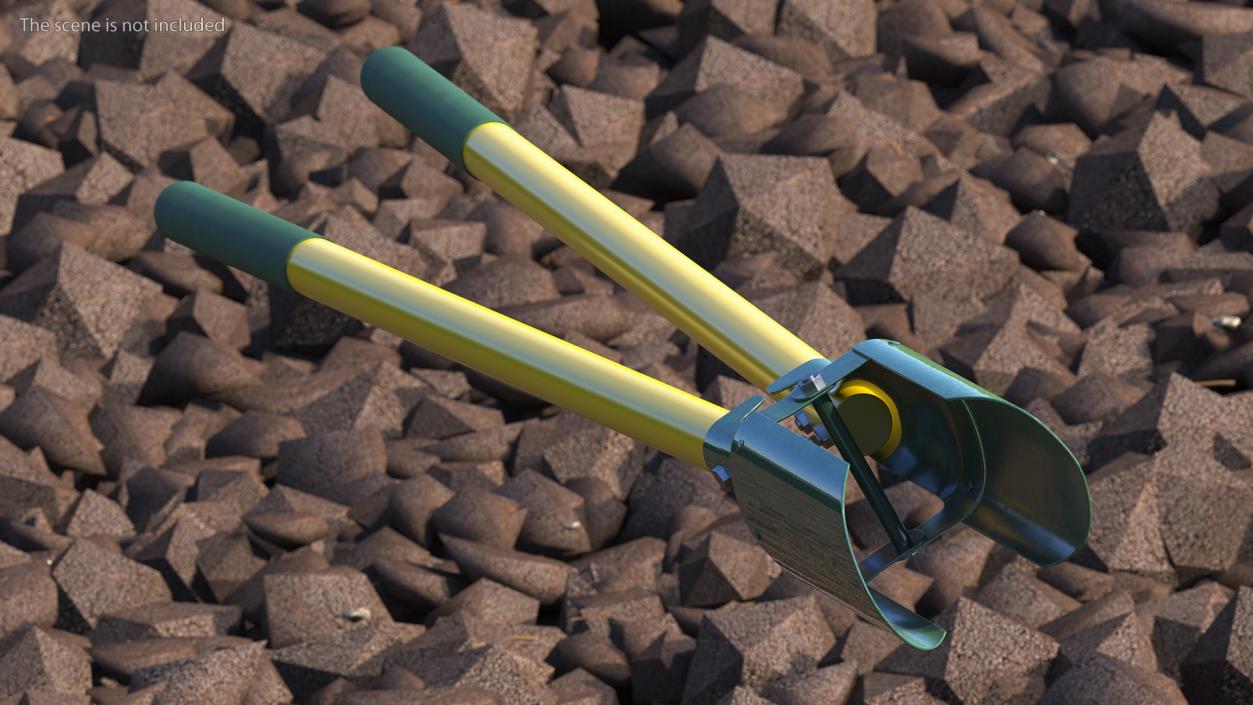 3D model Hole Digger Yellow Handle