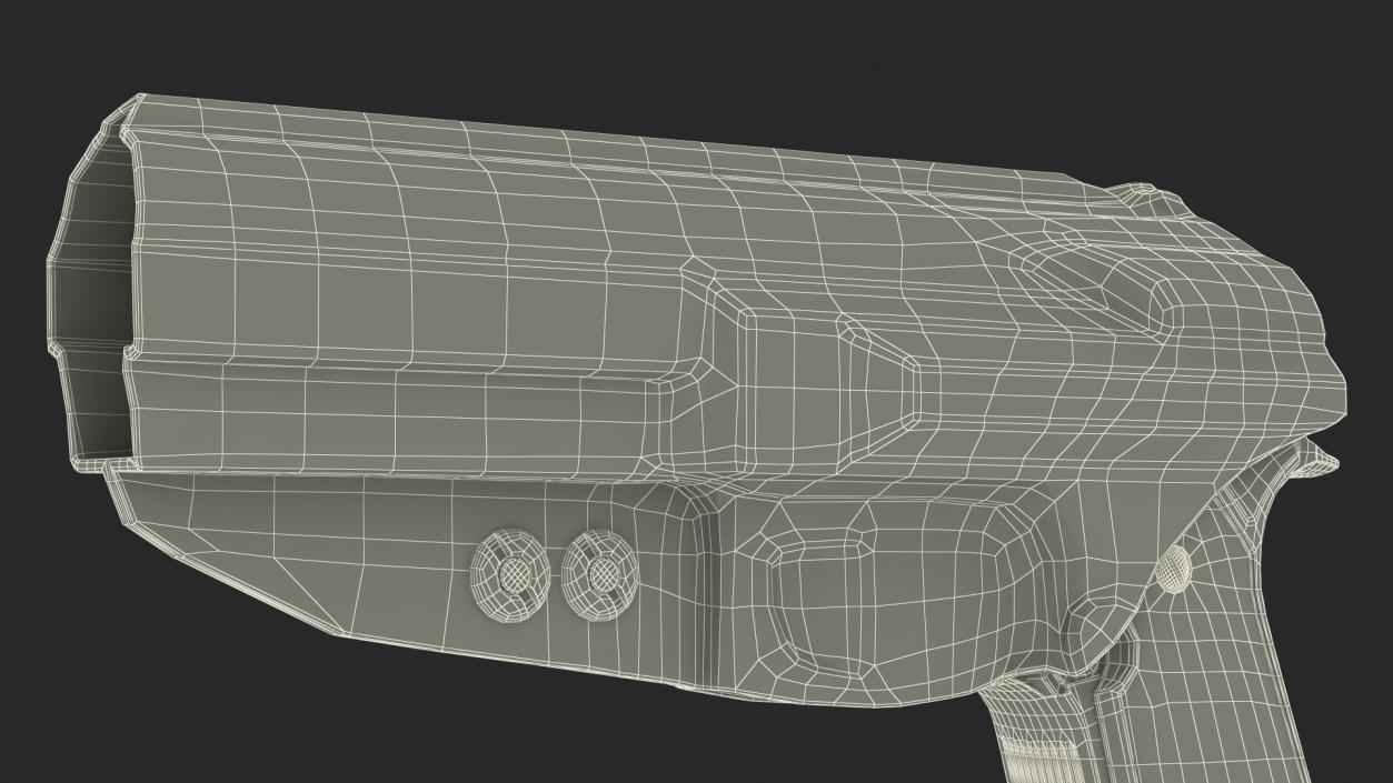 Holster Beretta 92 Kydex Blue 3D model