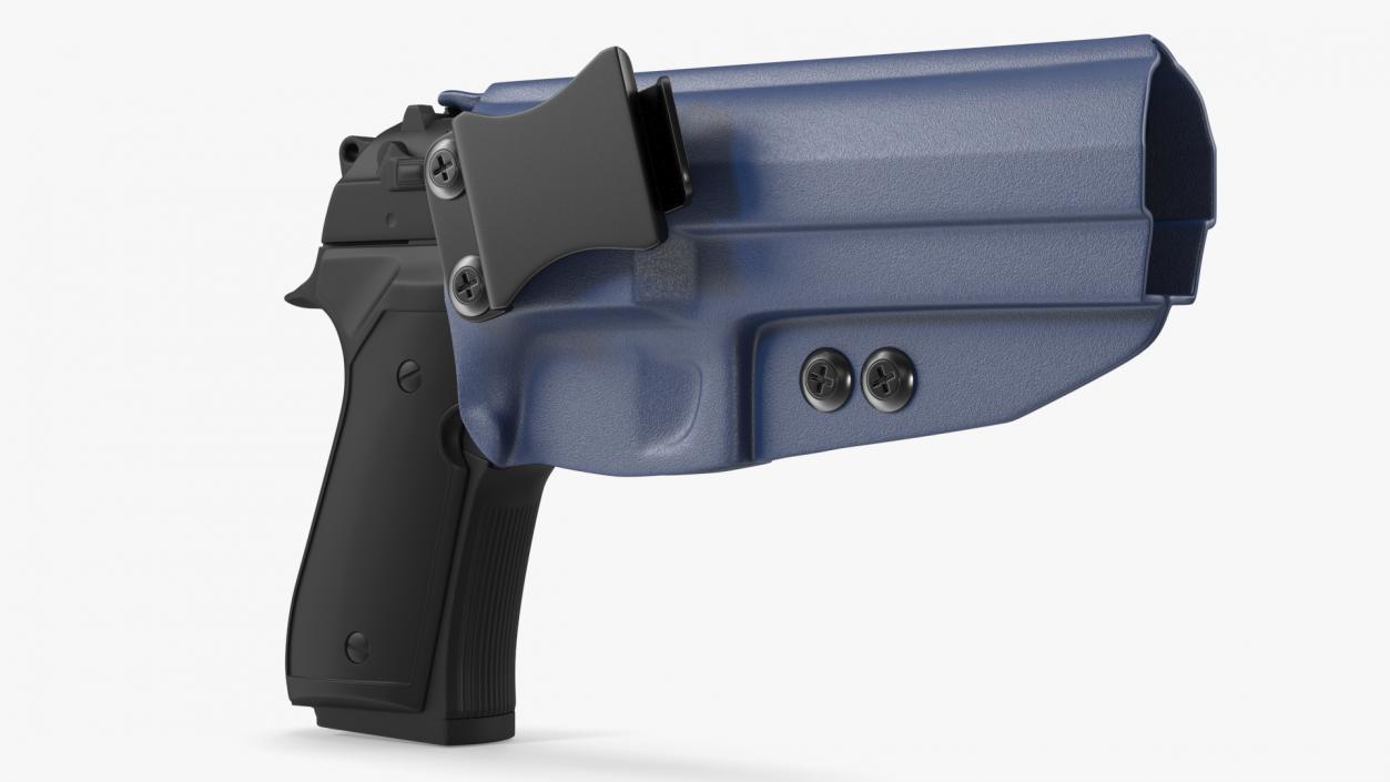 Holster Beretta 92 Kydex Blue 3D model