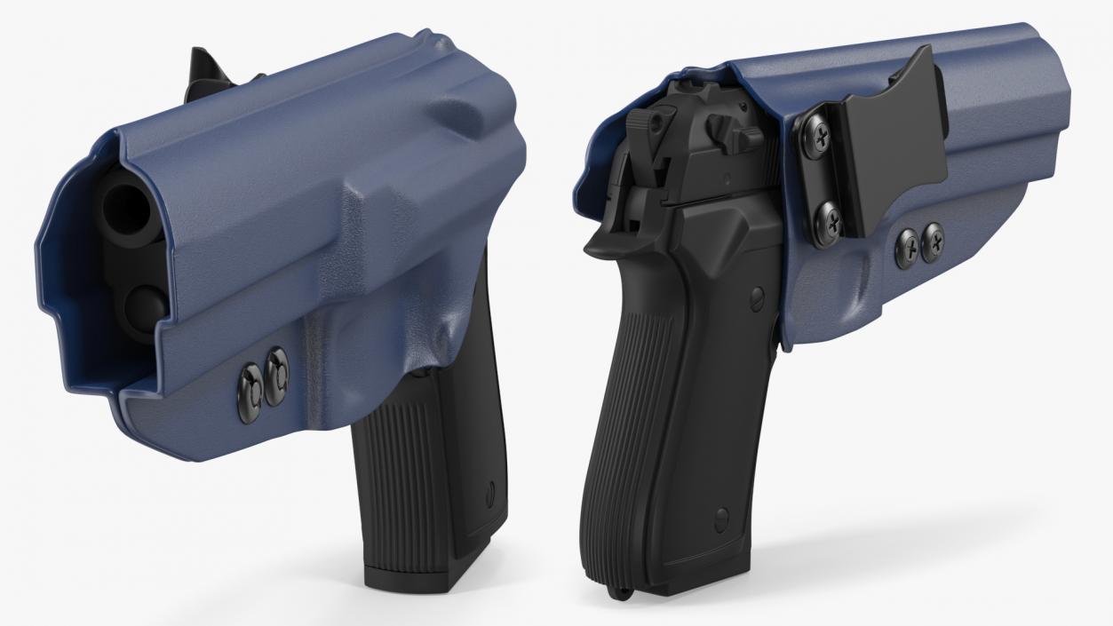 Holster Beretta 92 Kydex Blue 3D model