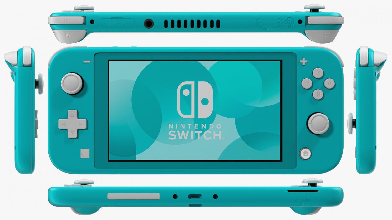 3D model Nintendo Switch Lite Turquoise