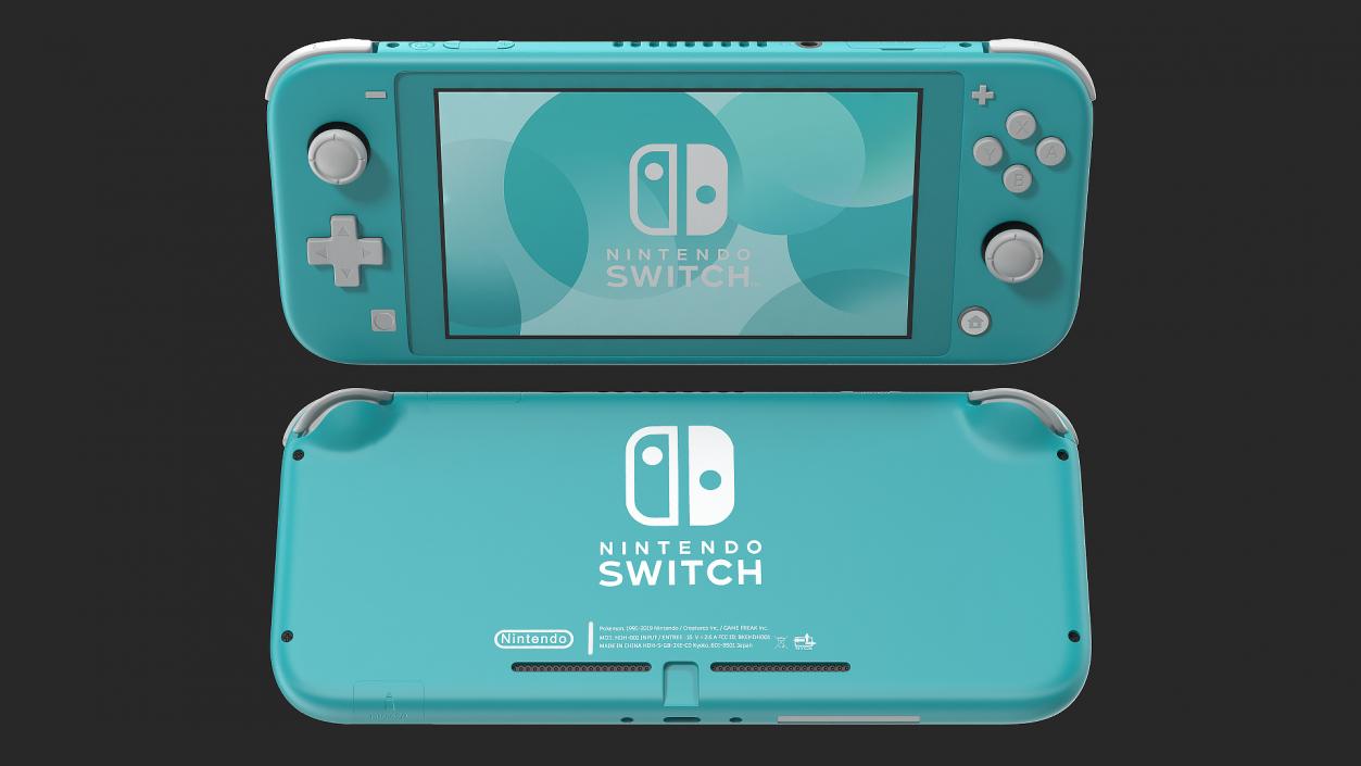 3D model Nintendo Switch Lite Turquoise