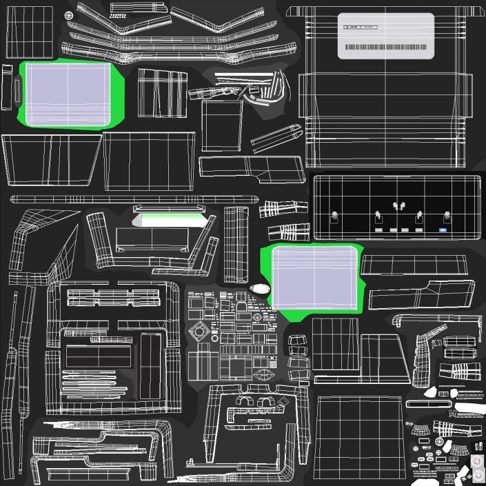 3D Fingerprints Scanner ON model