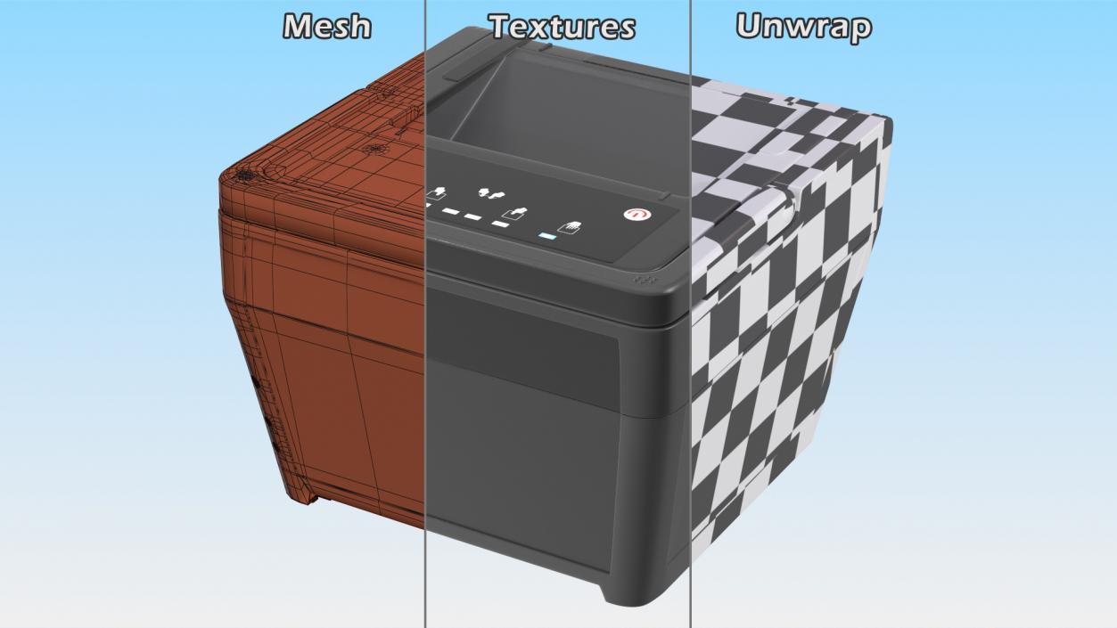 3D Fingerprints Scanner ON model