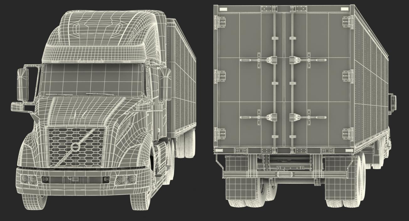 Volvo VNL 860 Truck 2018 with Trailer 3D