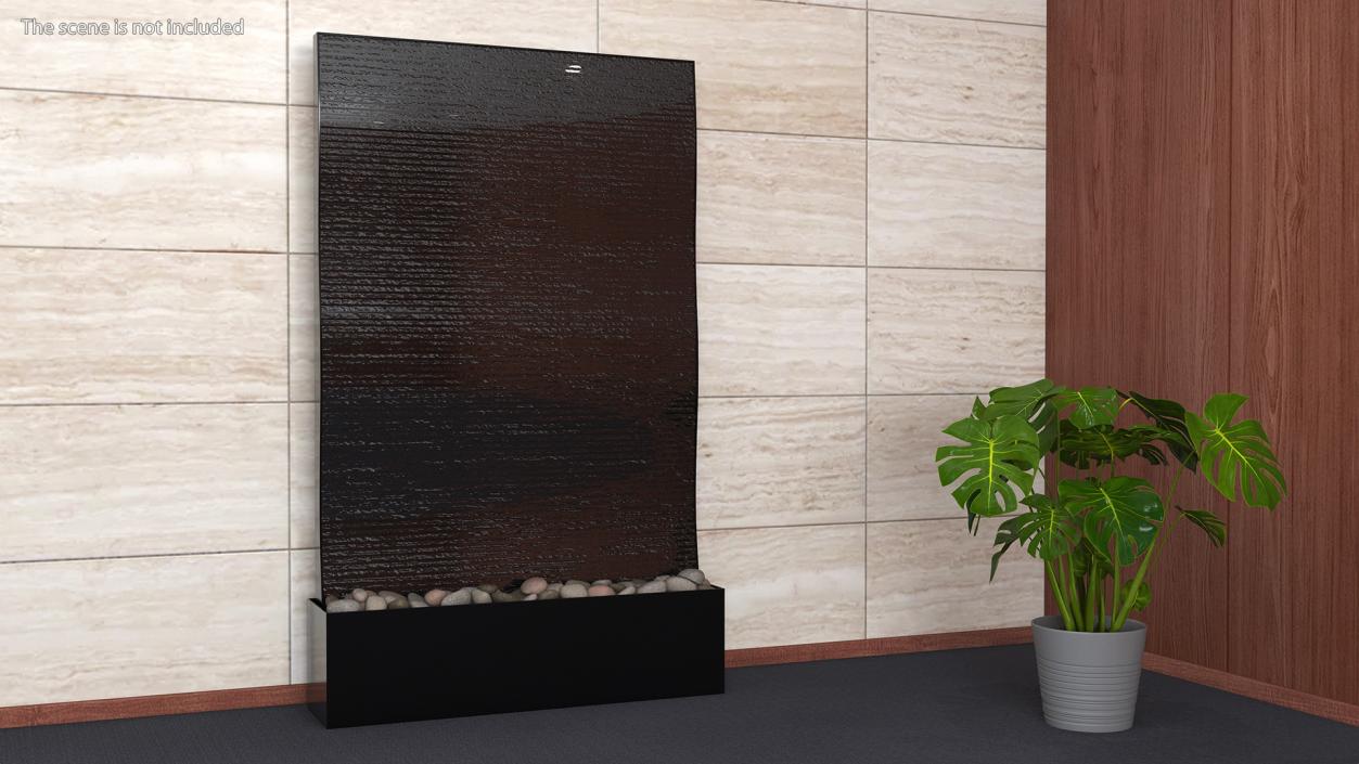 3D Modern Wall Fountain with Water