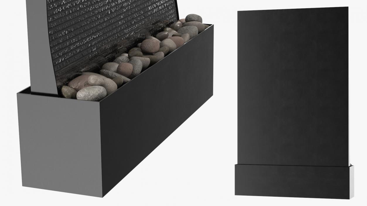 3D Modern Wall Fountain with Water