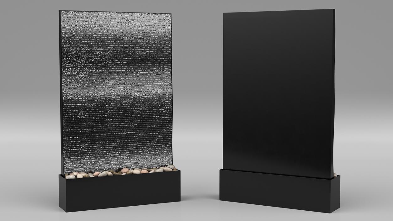 3D Modern Wall Fountain with Water