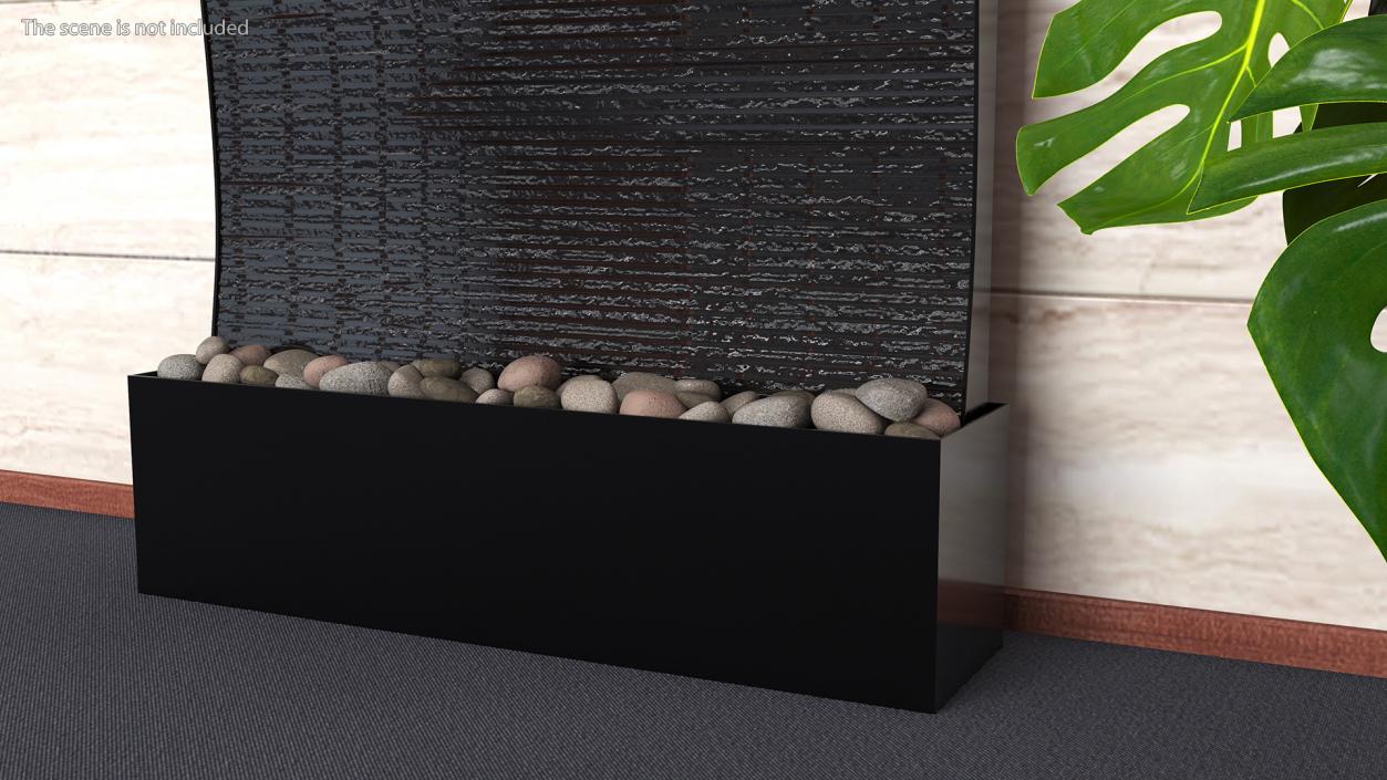 3D Modern Wall Fountain with Water