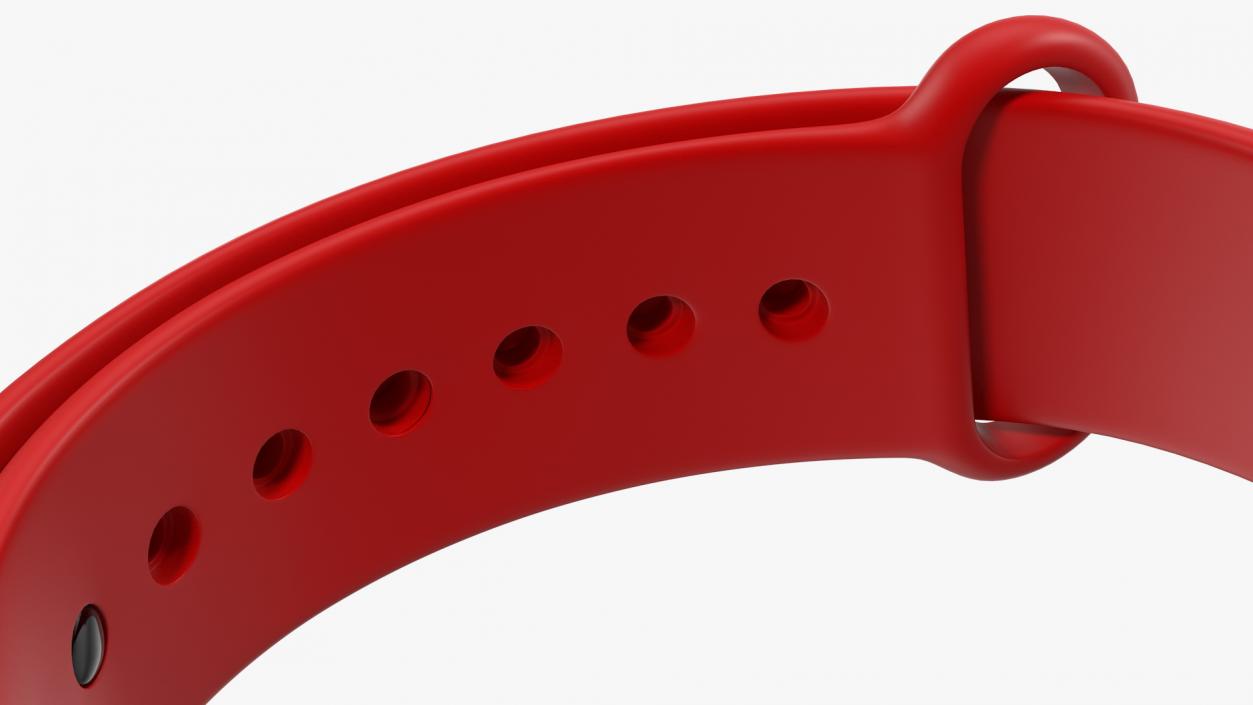 Silicone Strap for Fitness Tracker 3D model