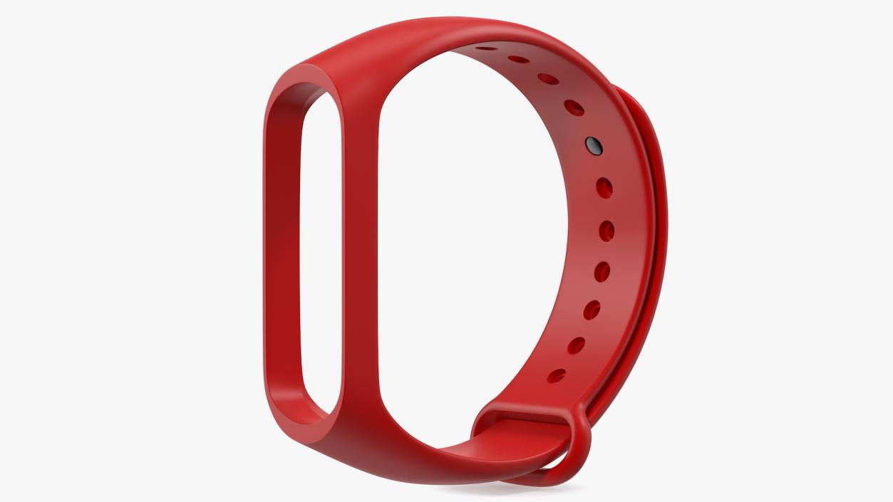 Silicone Strap for Fitness Tracker 3D model