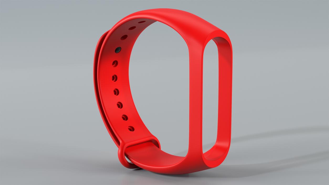 Silicone Strap for Fitness Tracker 3D model