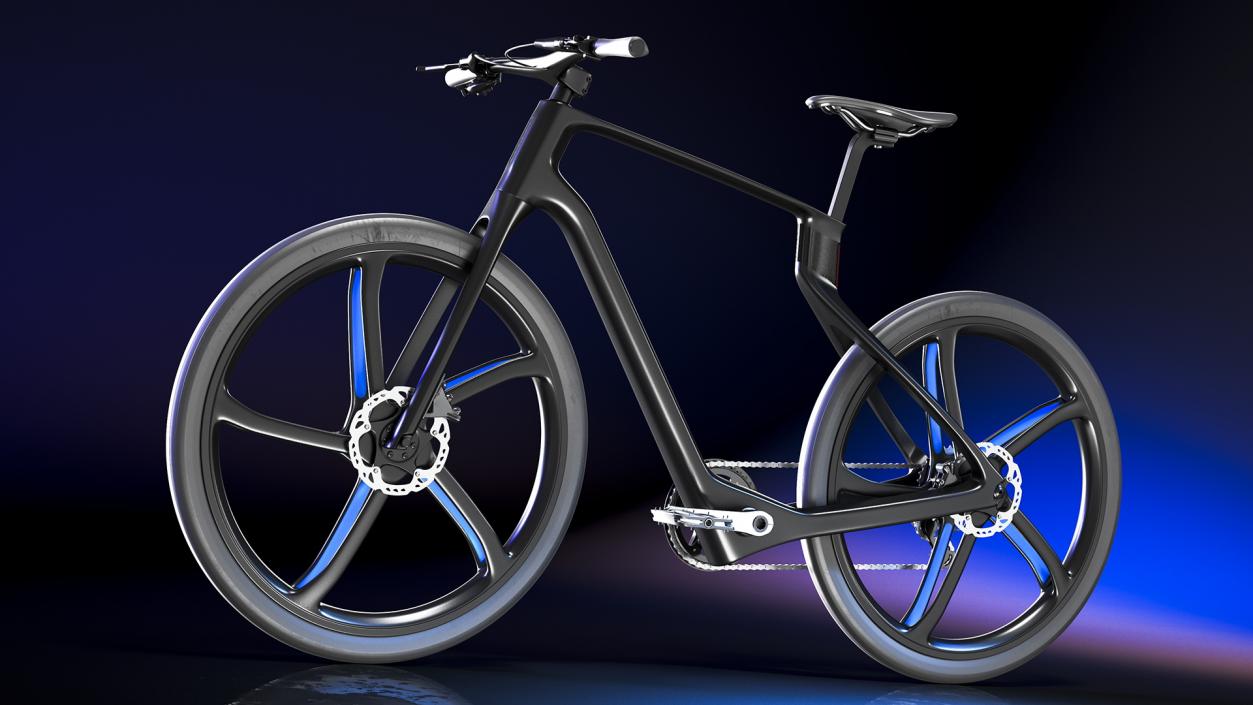 3D Carbon Electric Road Bicycle model