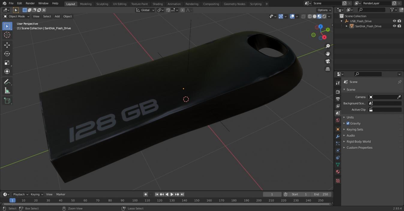 3D model USB Flash Drive