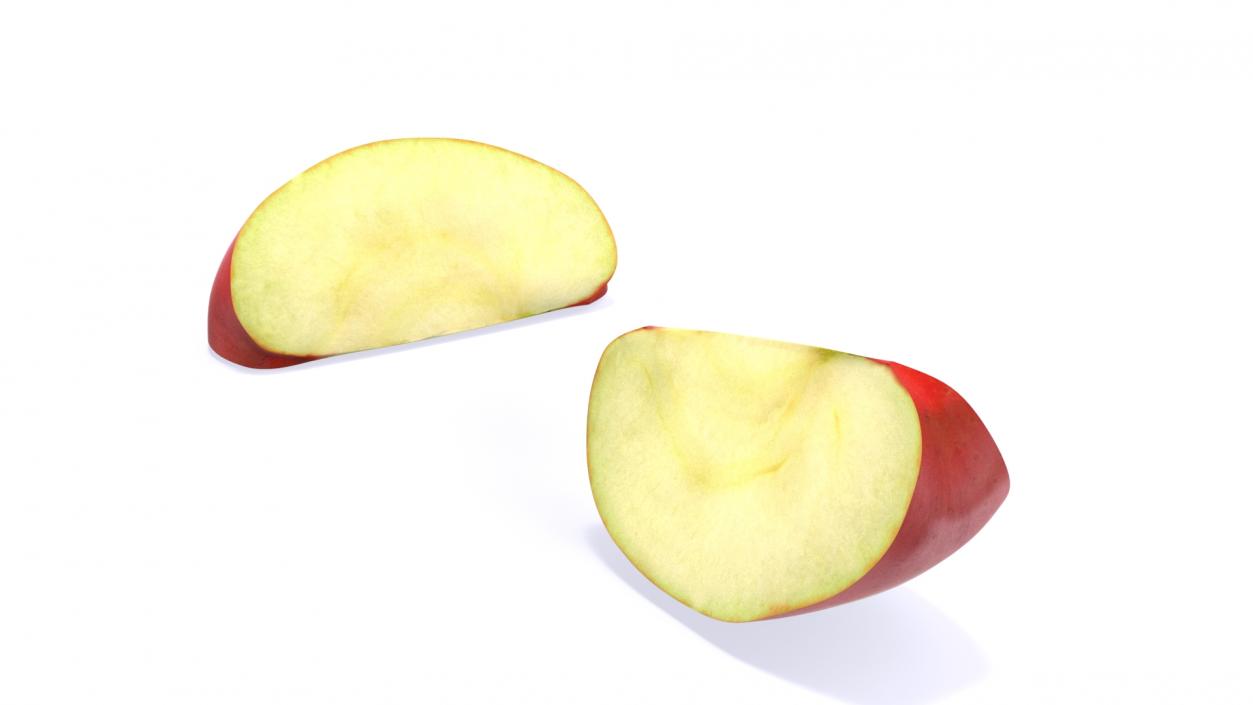 3D Realistic Apple Slice