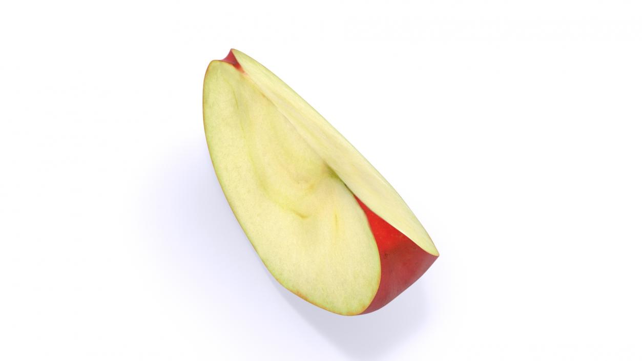 3D Realistic Apple Slice