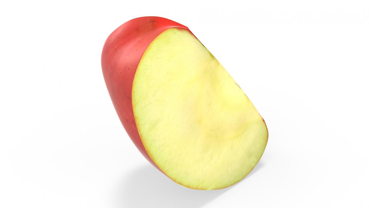 3D Realistic Apple Slice