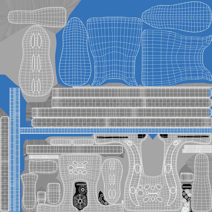 3D Feet Orthotics Darco with Off-Loading Shoes model