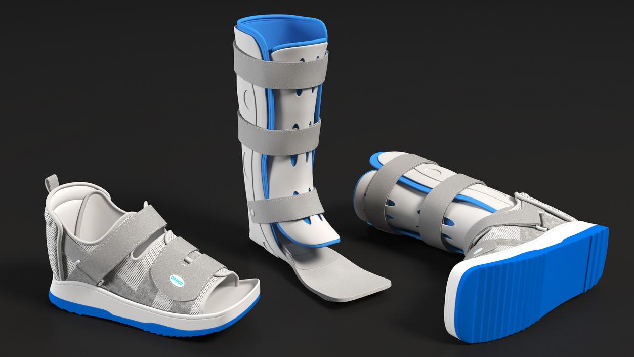 3D Feet Orthotics Darco with Off-Loading Shoes model