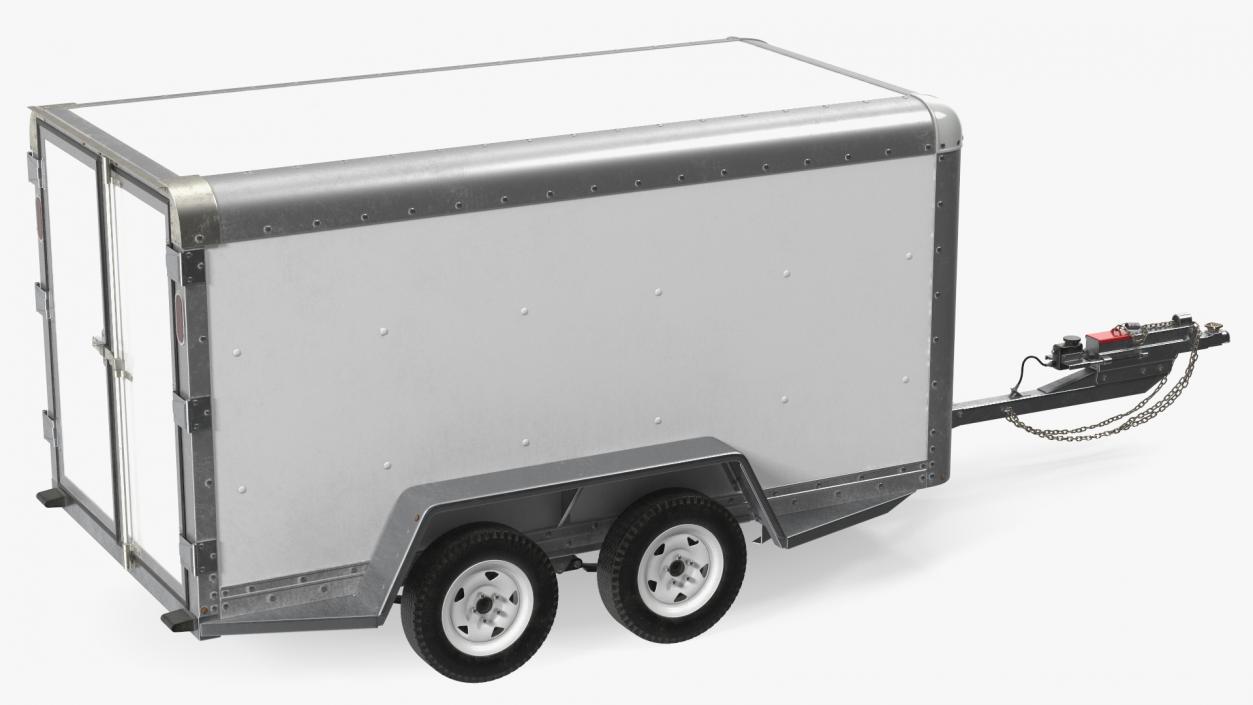 3D 6x12 Cargo Trailer model