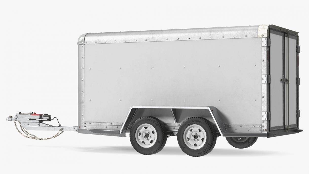 3D 6x12 Cargo Trailer model