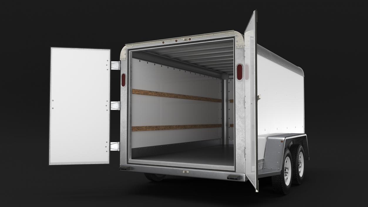 3D 6x12 Cargo Trailer model