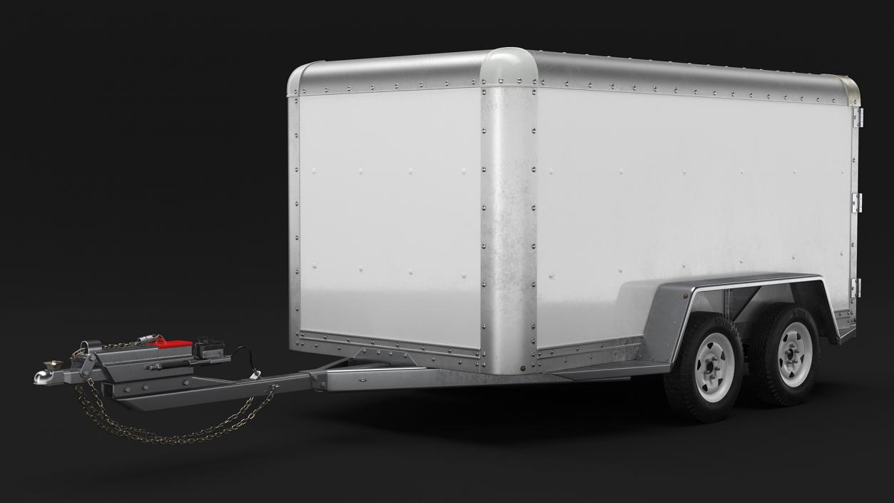 3D 6x12 Cargo Trailer model