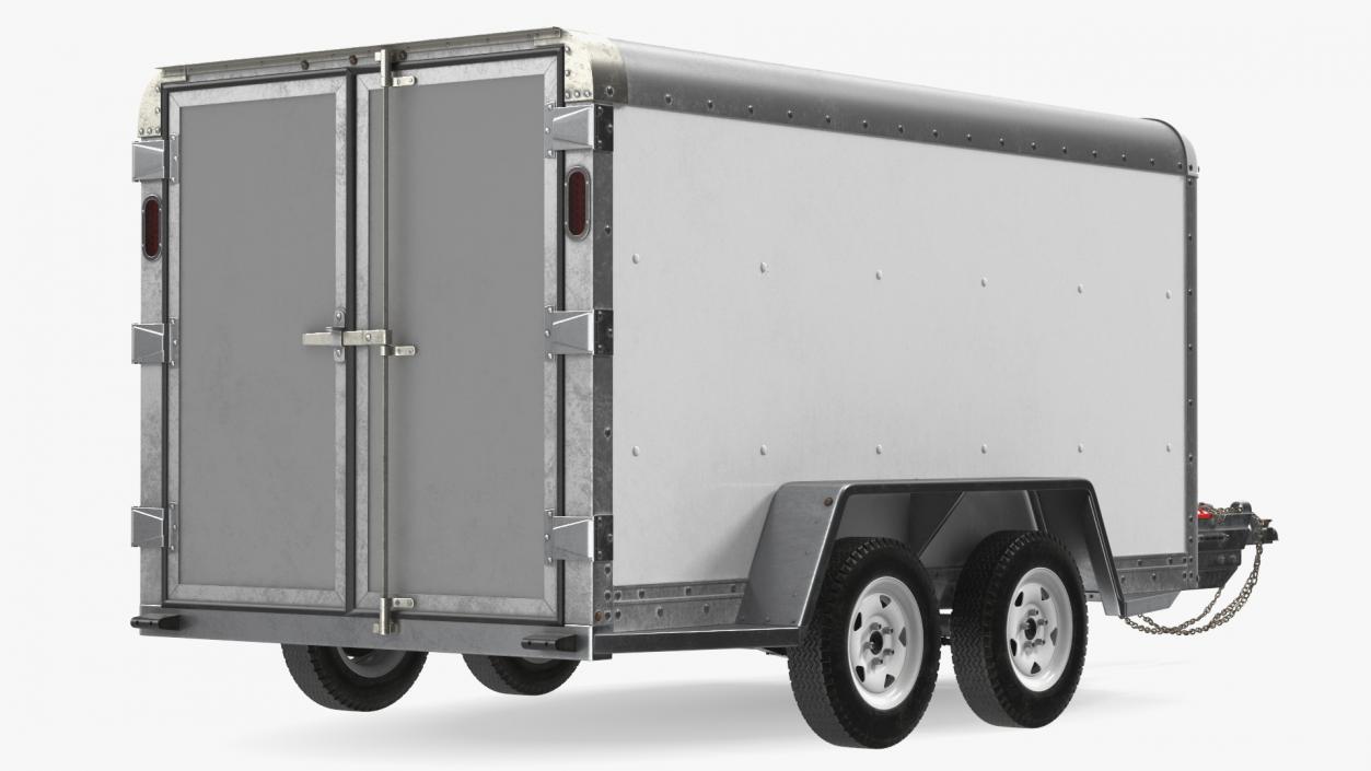 3D 6x12 Cargo Trailer model