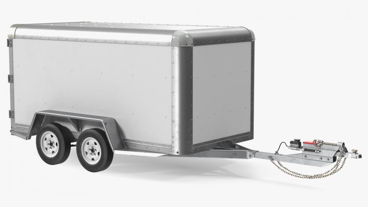 3D 6x12 Cargo Trailer model