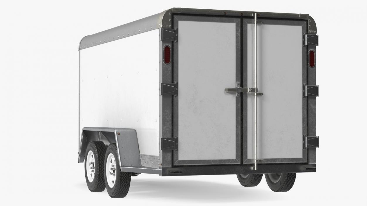 3D 6x12 Cargo Trailer model