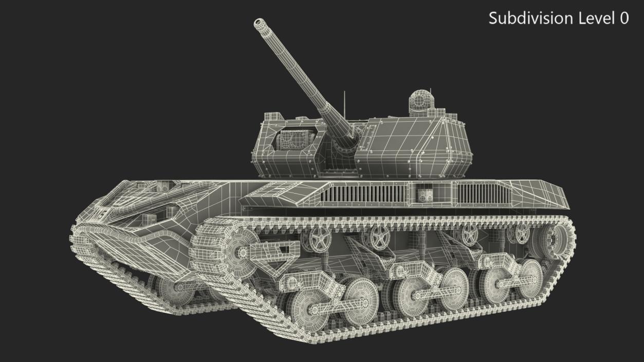 3D model Ripsaw M5 Electric Tank Rigged