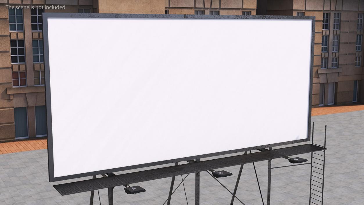 Outdoor Advertising Billboard Structure 3D model