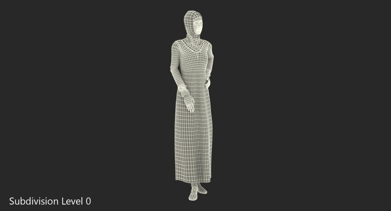 3D Arab Young Woman Rigged model