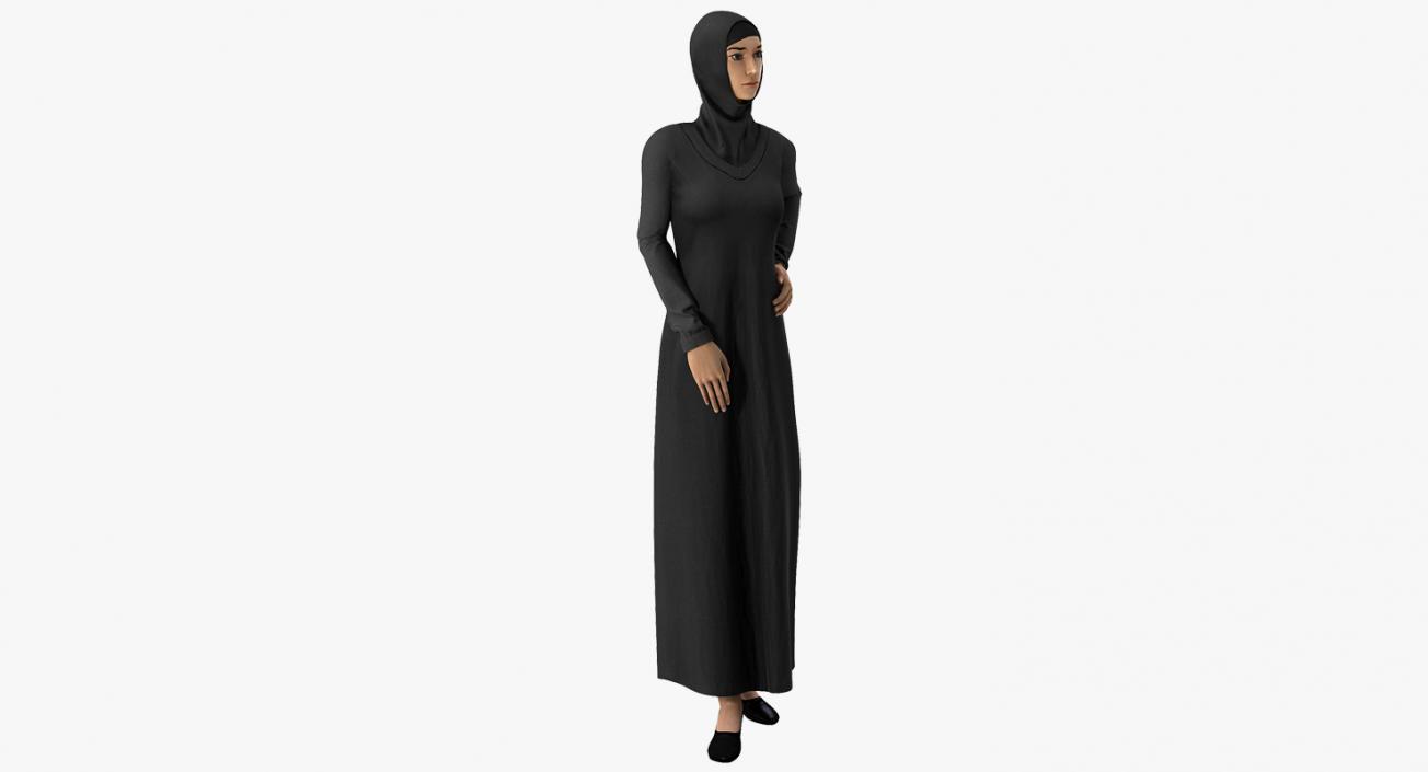 3D Arab Young Woman Rigged model