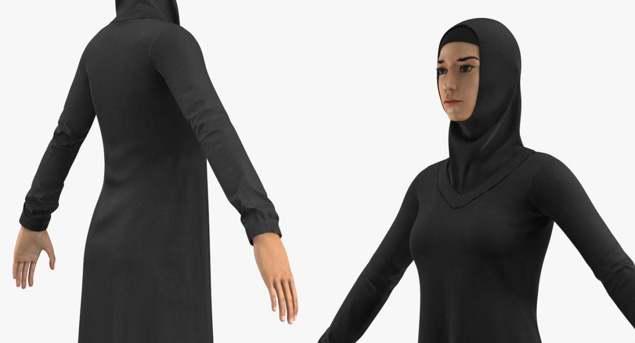 3D Arab Young Woman Rigged model