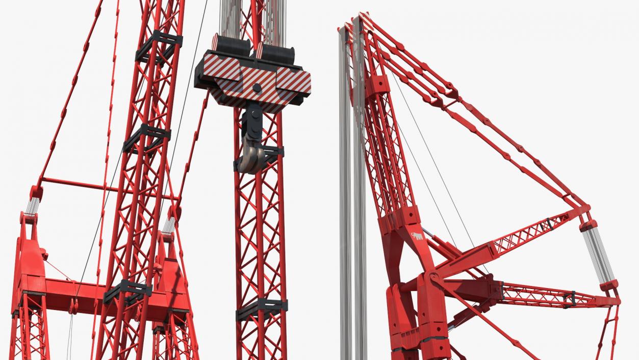 Heavy Lift Ring Crane Mammoet 3D model