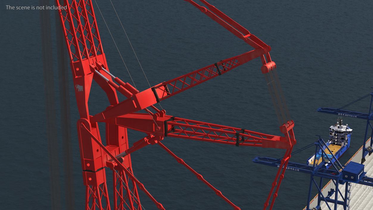 Heavy Lift Ring Crane Mammoet 3D model