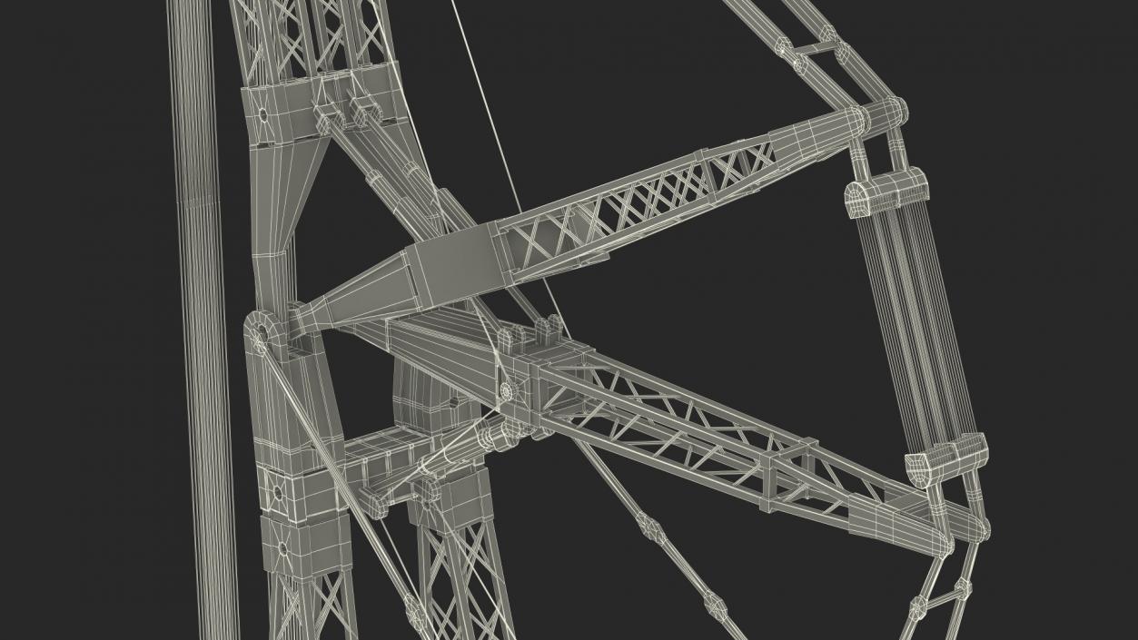 Heavy Lift Ring Crane Mammoet 3D model