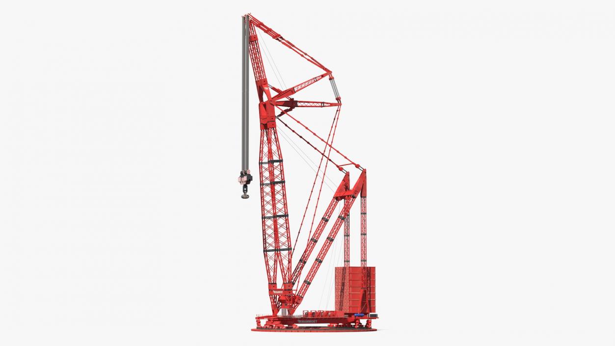 Heavy Lift Ring Crane Mammoet 3D model