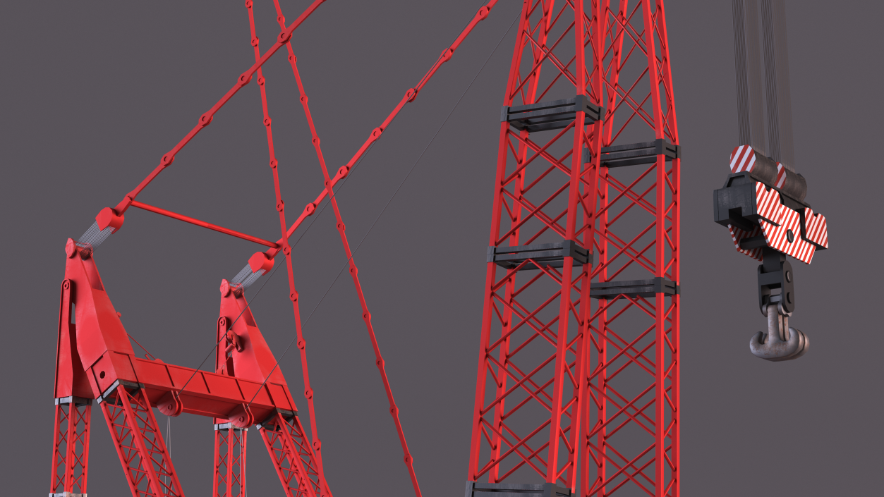 Heavy Lift Ring Crane Mammoet 3D model