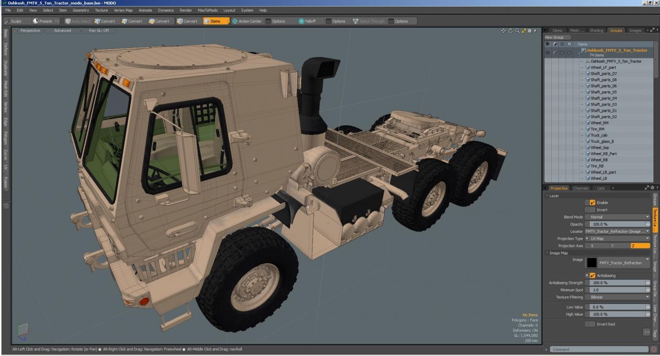 3D Oshkosh FMTV 5 Ton Tractor