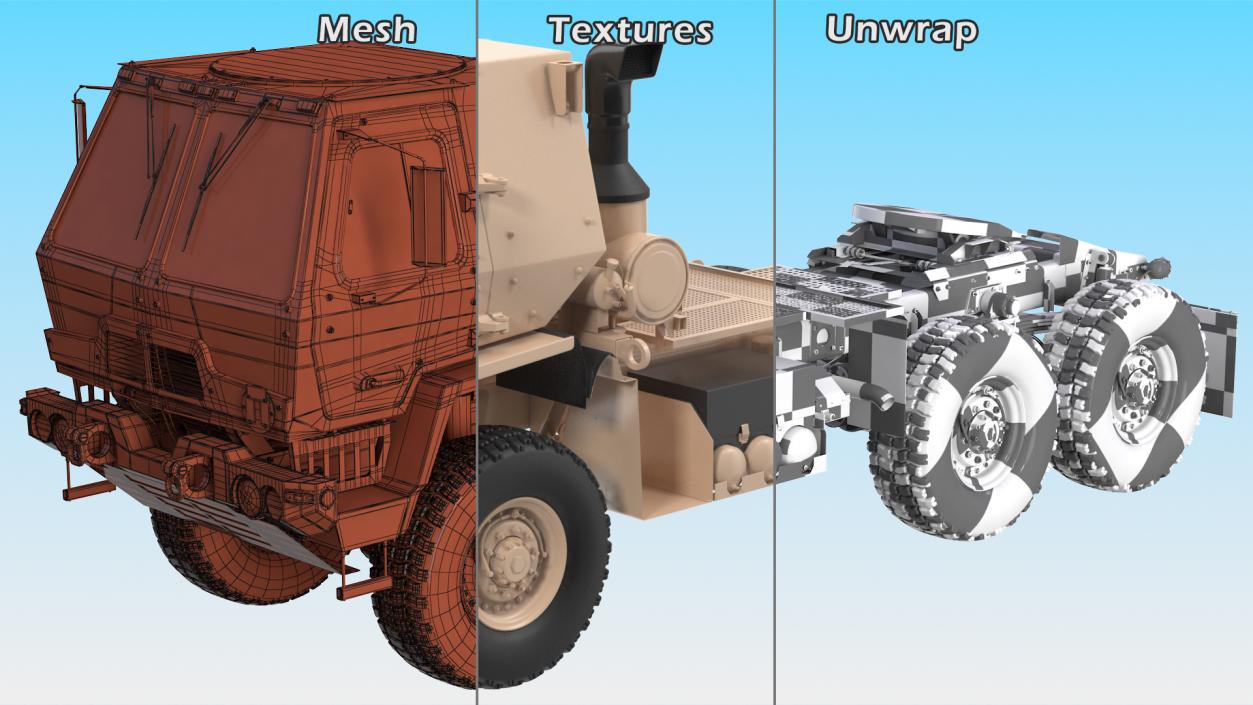 3D Oshkosh FMTV 5 Ton Tractor