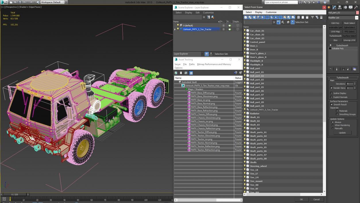 3D Oshkosh FMTV 5 Ton Tractor